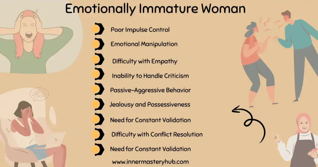 Emotionally immature women