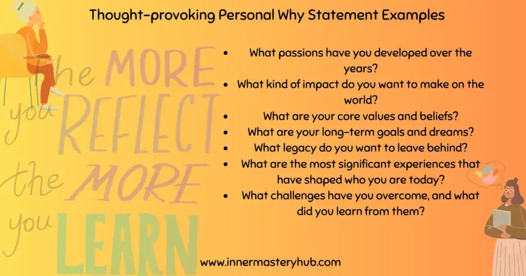 Personal why statements, personal purpose statements, personal mission statements, mission statements, purpose statements