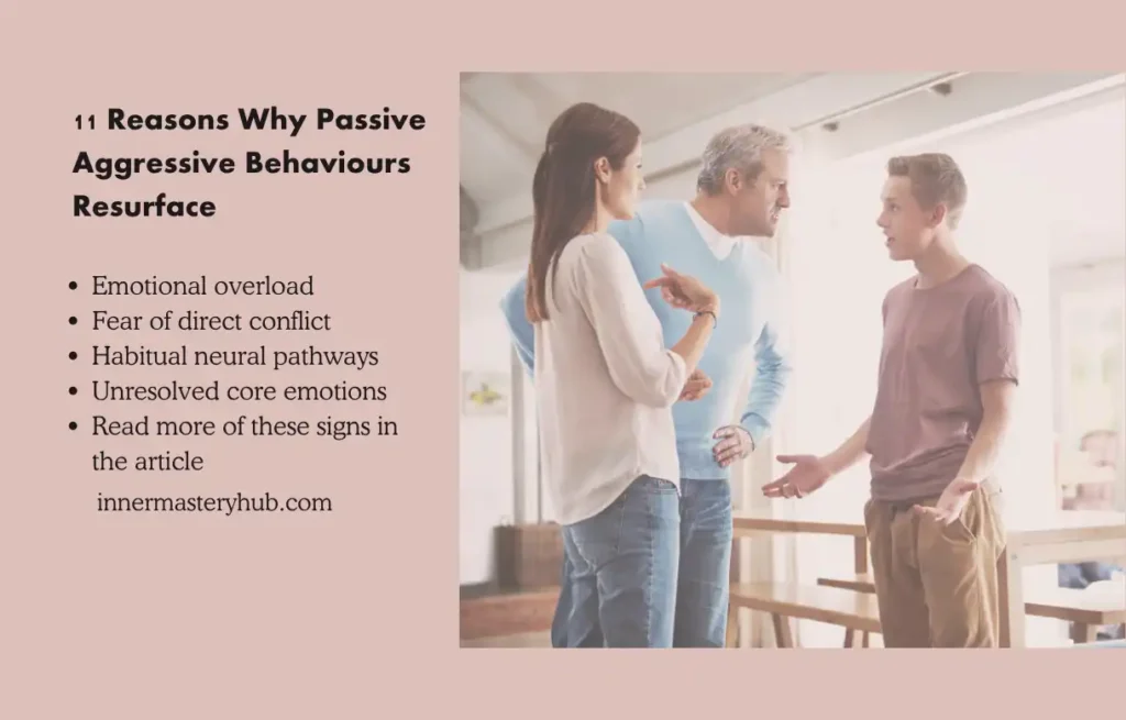 11 Reasons of Resurfacing Passive Aggressive Behaviours Under Emotional Strain