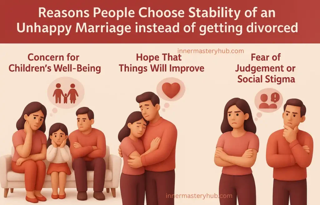 12 Reasons People Choose Stability of an Unhappy Marriage 1 People Choose Stability of an Unhappy Marriage