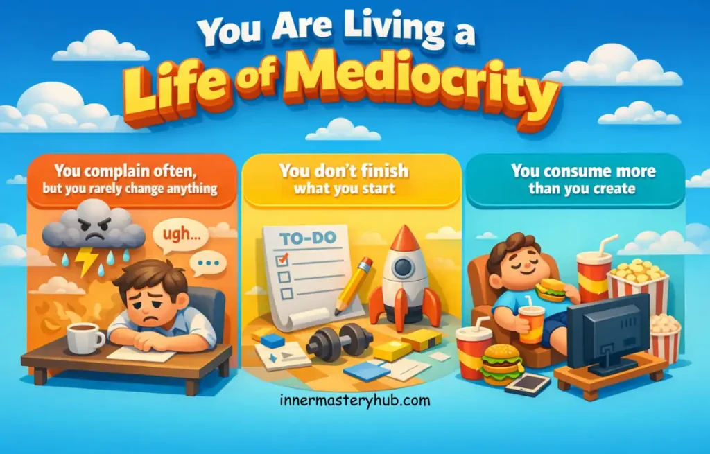 16 Signs You Are Living a Life of Mediocrity 1 living a life of mediocrity