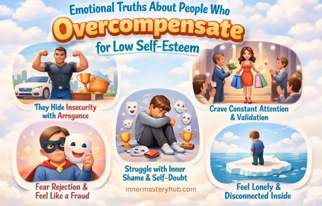 OverCompensation for Low Self-Esteem: 8 Inner Triggers That Control Your Behavior 1 innermasteryhub.com 1 2 OverCompensation for Low Self-Esteem