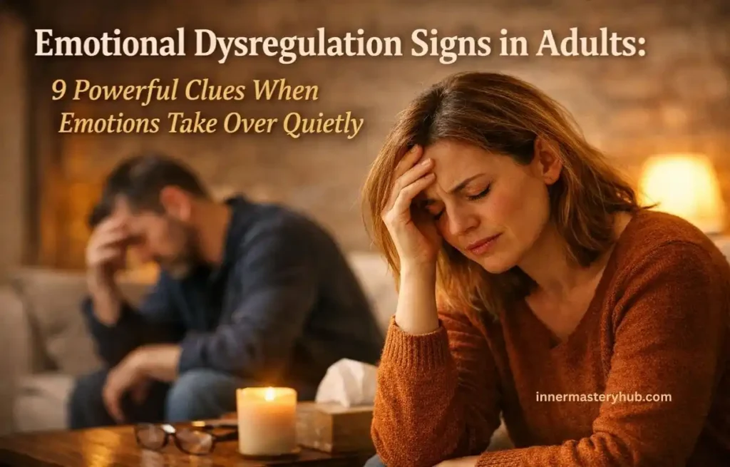 Emotional Dysregulation Signs in Adults: 9 Powerful Clues When Emotions Take Over Quietly 1 Emotional Dysregulation Signs in Adults