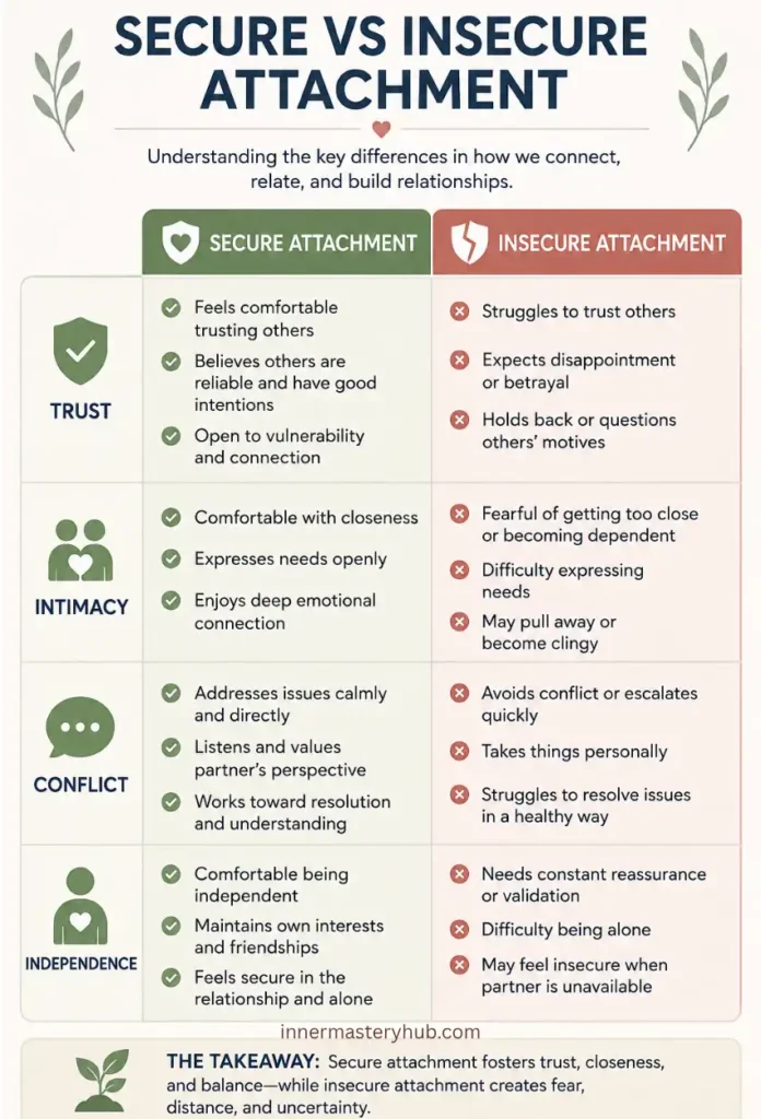Secure vs Insecure Attachment: Signs, Types & Examples 3 Secure vs insecure Attachment